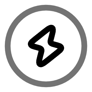 Bolt Circle Icon from Solar Line Duotone Set