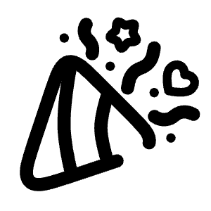 Confetti Icon from Solar Broken Set