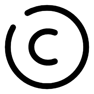 Copyright Icon from Solar Broken Set