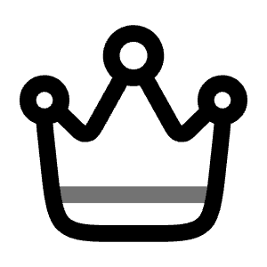 Crown Icon from Solar Line Duotone Set