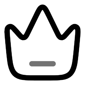 Crown Line Icon from Solar Line Duotone Set