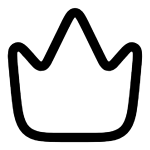 Crown Minimalistic Icon from Solar Linear Set