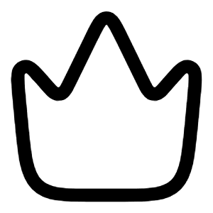 Crown Minimalistic Icon from Solar Line Duotone Set