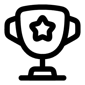 Cup Star Icon from Solar Linear Set