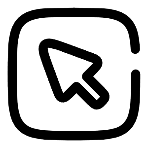 Cursor Square Icon from Solar Broken Set