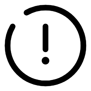 Danger Circle Icon from Solar Broken Set
