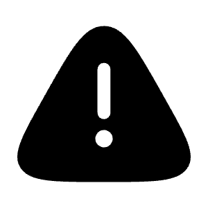 Danger Triangle Icon from Solar Bold Set
