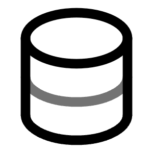 Database Icon from Solar Line Duotone Set