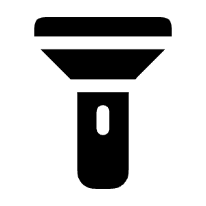 Flashlight Icon from Solar Bold Set