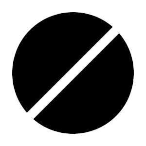 Forbidden Circle Icon from Solar Bold Set