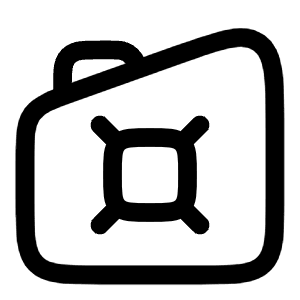 Fuel Icon from Solar Linear Set