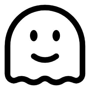 Ghost Smile Icon from Solar Linear Set