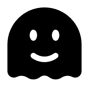 Ghost Smile Icon from Solar Bold Set