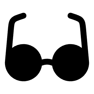 Glasses Icon from Solar Bold Set
