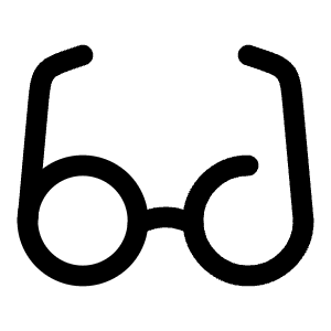 Glasses Icon from Solar Broken Set