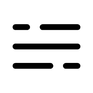 Hamburger Menu Icon from Solar Broken Set