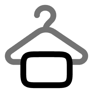 Hanger 3 Icon from Solar Line Duotone Set