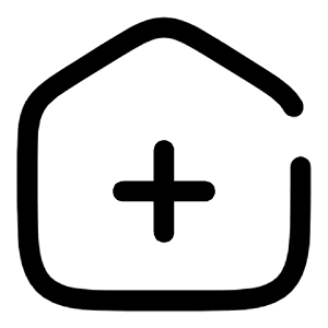 Home Add Icon from Solar Broken Set