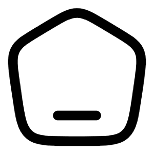 Home Angle Icon from Solar Linear Set
