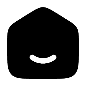 Home Smile Icon from Solar Bold Set