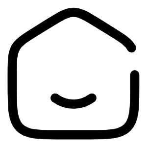 Home Smile Icon from Solar Broken Set