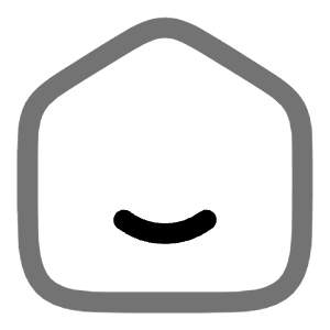 Home Smile Icon from Solar Line Duotone Set