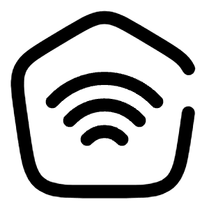 Home WiFi Angle Icon from Solar Broken Set
