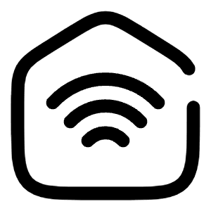 Home WiFi Icon from Solar Broken Set