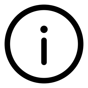 Info Circle Icon from Solar Linear Set