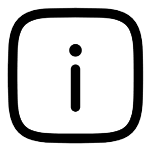Info Square Icon from Solar Linear Set