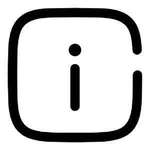 Info Square Icon from Solar Broken Set