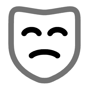 Mask Sad Icon from Solar Line Duotone Set