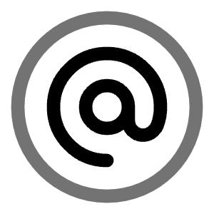 Mention Circle Icon from Solar Line Duotone Set