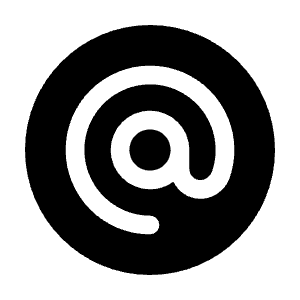 Mention Circle Icon from Solar Bold Set