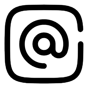 Mention Square Icon from Solar Broken Set