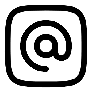 Mention Square Icon from Solar Linear Set