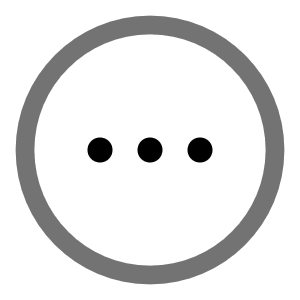 Menu Dots Circle Icon from Solar Line Duotone Set