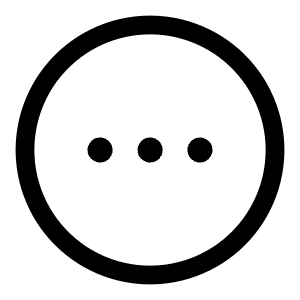 Menu Dots Circle Icon from Solar Linear Set