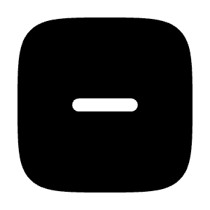 Minus Square Icon from Solar Bold Set