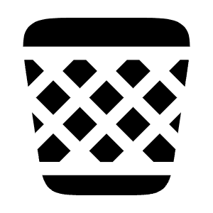 Paper Bin Icon from Solar Bold Set