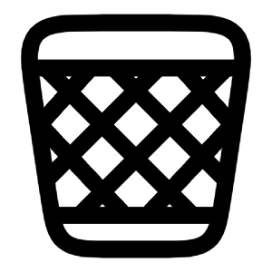 Paper Bin Icon from Solar Linear Set