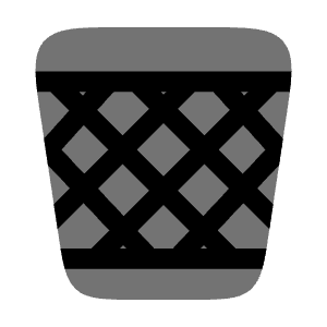 Paper Bin Icon from Solar Bold Duotone Set