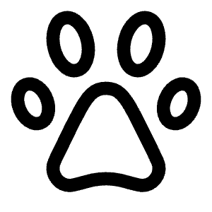Paw Icon from Solar Linear Set