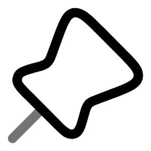 Pin Icon from Solar Line Duotone Set
