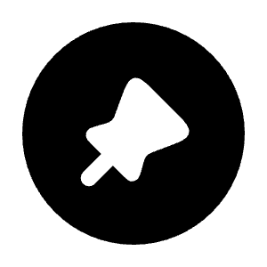 Pin Circle Icon from Solar Bold Set
