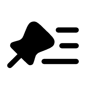 Pin List Icon from Solar Bold Set