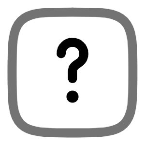 Question Square Icon from Solar Line Duotone Set