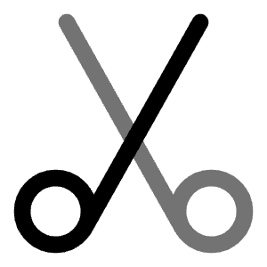 Scissors Icon from Solar Line Duotone Set