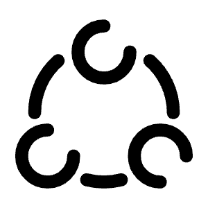 Share Circle Icon from Solar Broken Set