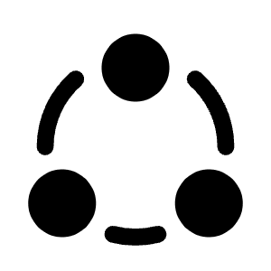 Share Circle Icon from Solar Bold Set